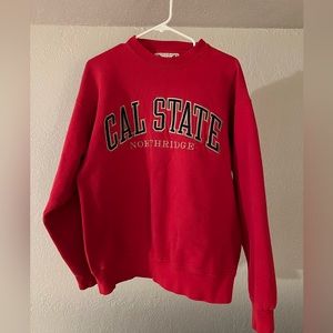 Cal State Northridge Red Crewneck Sweatshirt